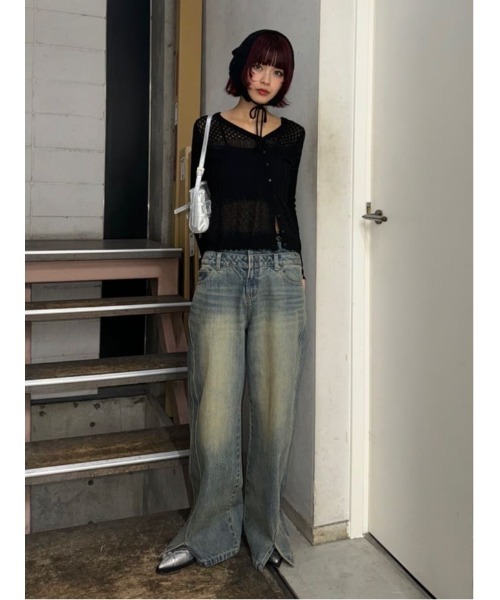 SLY（スライ）の「LAYERED STRAIGHT PT-C レイヤード ストレート