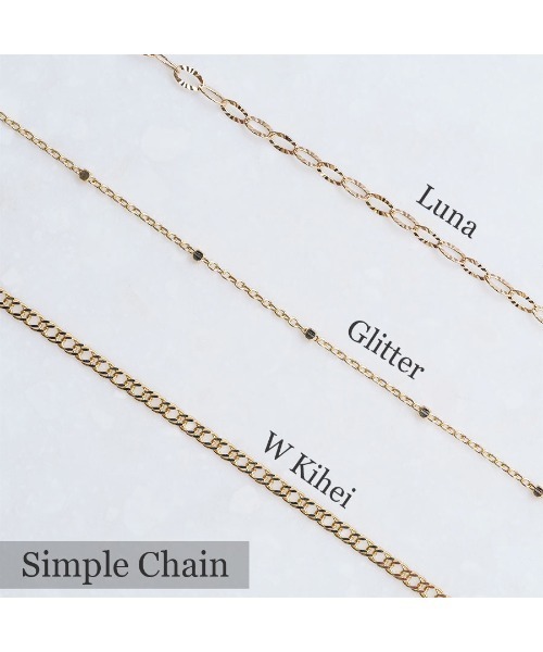 セール】【売り切りセール】K10 シンプルチェーンコレクション