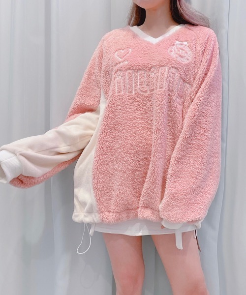lilLilly（リルリリー）の「ユニフォームボアワンピース（ワンピース
