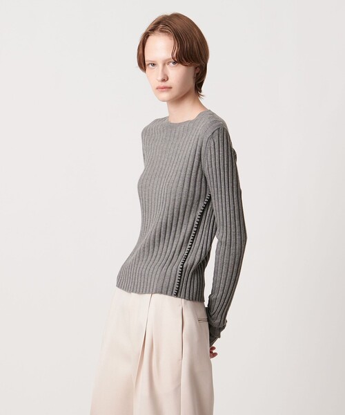 AEWEN MATOPH＞リブハンドステッチプルオーバーニット（ニット