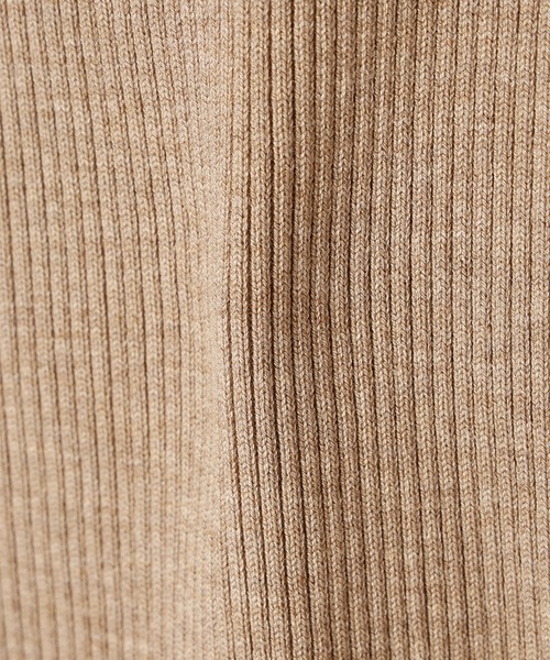 カシミヤブレンドデコルテリブニットプルオーバー（ニット/セーター