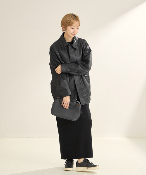 plage（プラージュ）の「Leather Like ブルゾン（ブルゾン）」 - WEAR