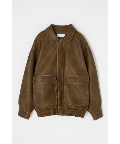 MOUSSY（マウジー）の「F/LEATHER A-2 FLIGHT ジャケット（その他