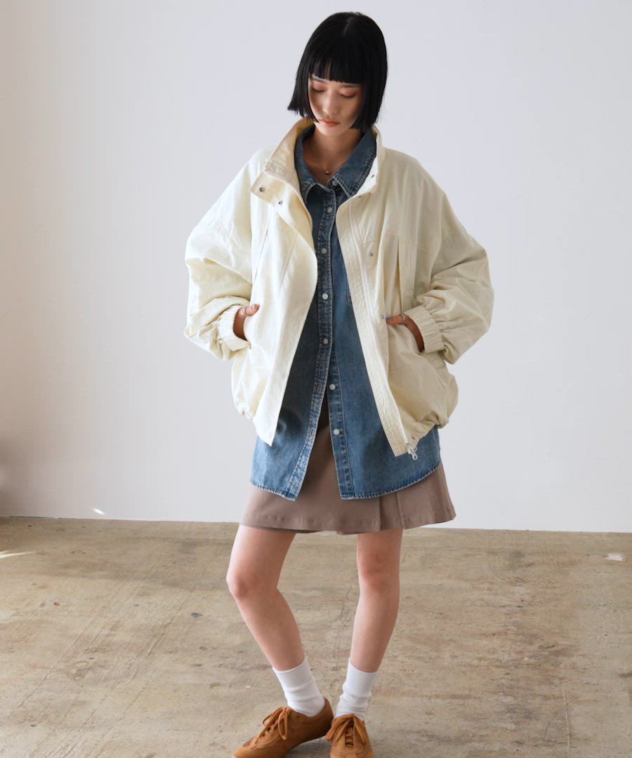 ボリュームショートモンスターコート 288194（ナイロンジャケット