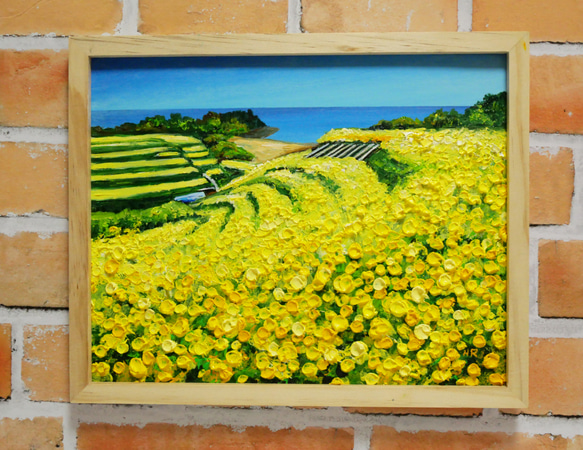 油絵 絵画 【菜の花フェスタ】 絵画 HR 通販 15344330｜Creema