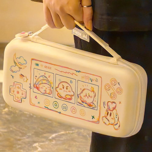 Nintendo Switch OLED Lite 収納バッグ ゲーム 星のカービィ Kirby 2色