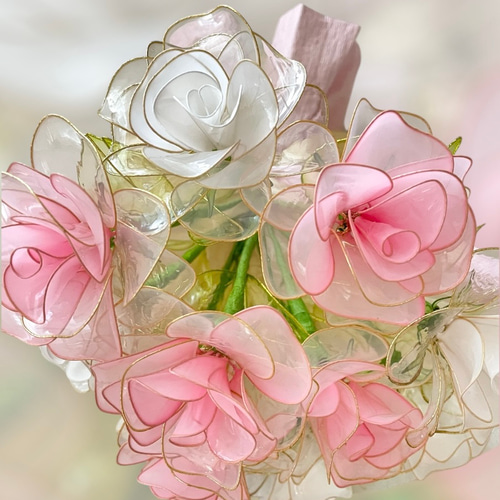 薔薇のオーダー(中サイズ)☆ディップフラワー☆アメリカンフラワー