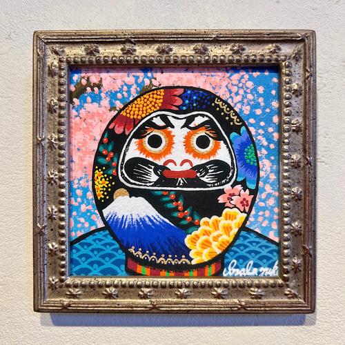 だるまの絵 ♦︎選べる額縁3色 ダルマ 縁起物 daruma 複製画 絵画