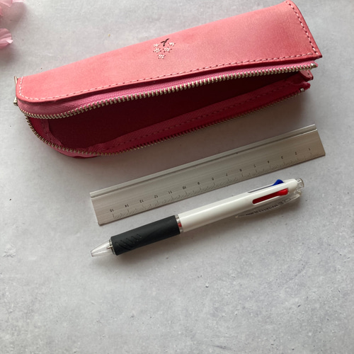 桜2025大人かわいい本革刺繍ペンケース ペンケース In Leather 通販