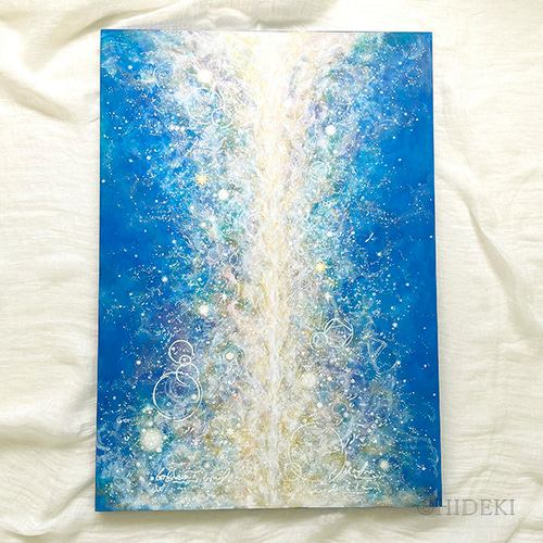 抽象画☆Pillar of Light－everyone☆アクリル画の大きい絵画 絵画