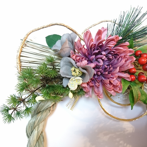 しめ縄 フラワーアレンジメント 正月飾り リース しめ縄・しめ飾り