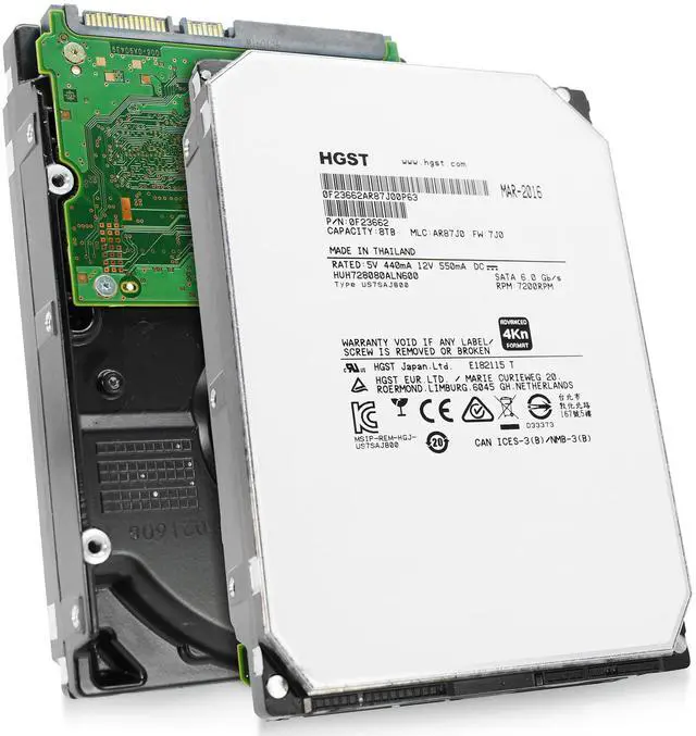 Refurbished: HGST Ultrastar He8 8TB 4Kn SATA 6Gb/s 7200RPM 3.5