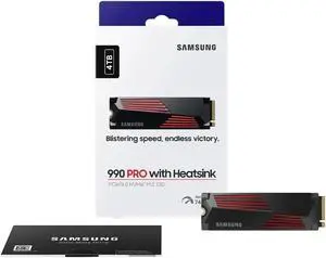 SAMSUNG 990 PRO w/ Heatsink Gaming Package M.2 2280 4TB PCI