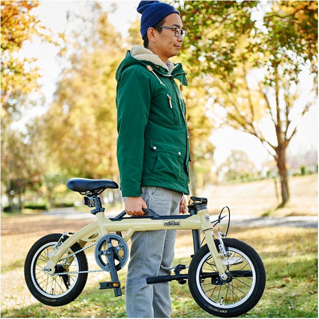 LOG OUTRUNK（ログ アウトランク）-L 14インチ 変速なし 折りたたみ自転車