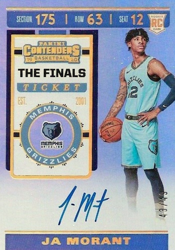 2019-20 Panini Contenders Basketball Checklist, Boxes, Reviews, Date