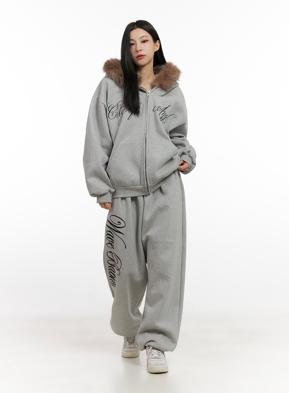 Chic Fur Zip-Up Hoodie CN416 - Acubi style | LEWKIN – LEWKIN - CANADA