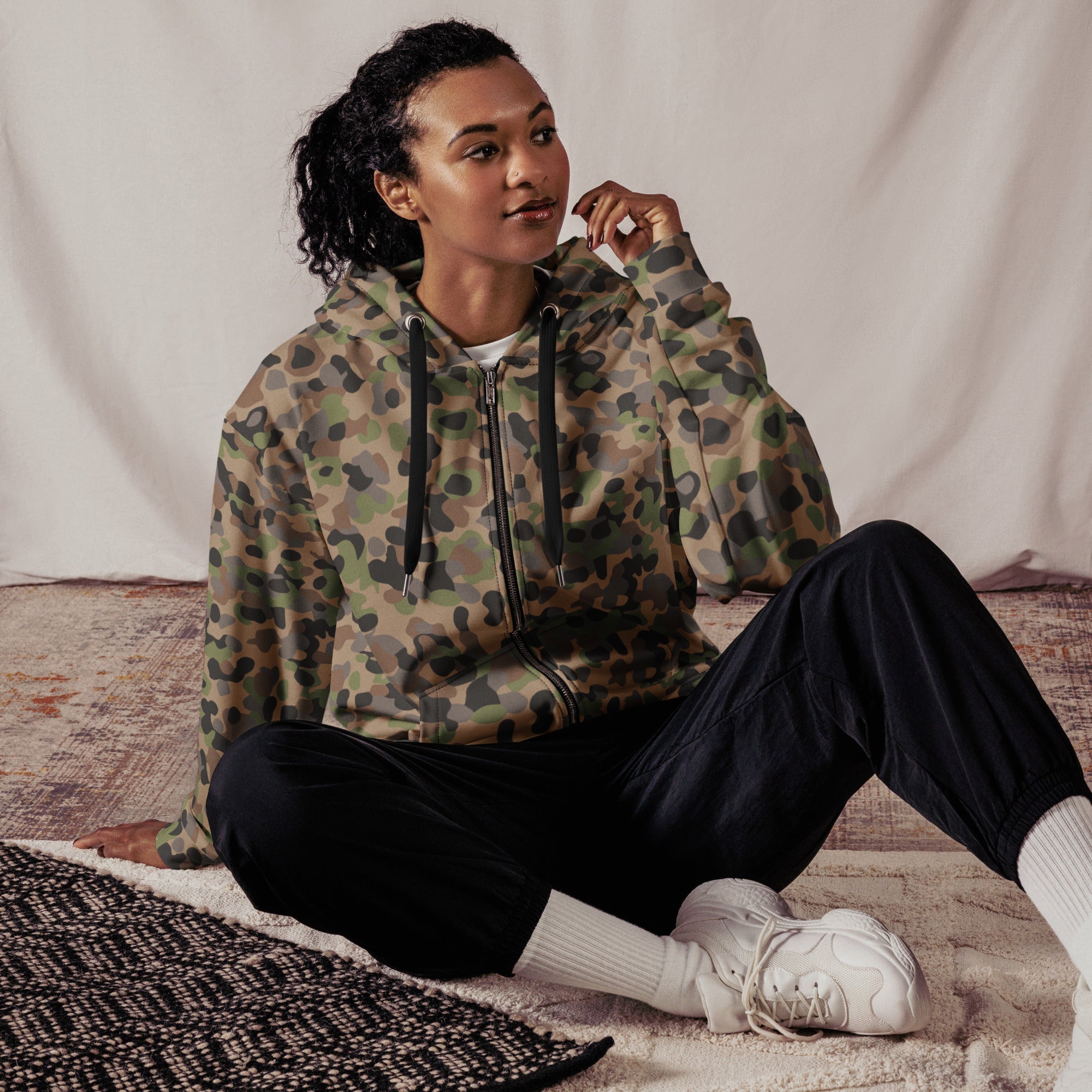 CAMO HQ - Austrian Pea Dot Erbsenmuster K4 CAMO Unisex Zip Hoodie