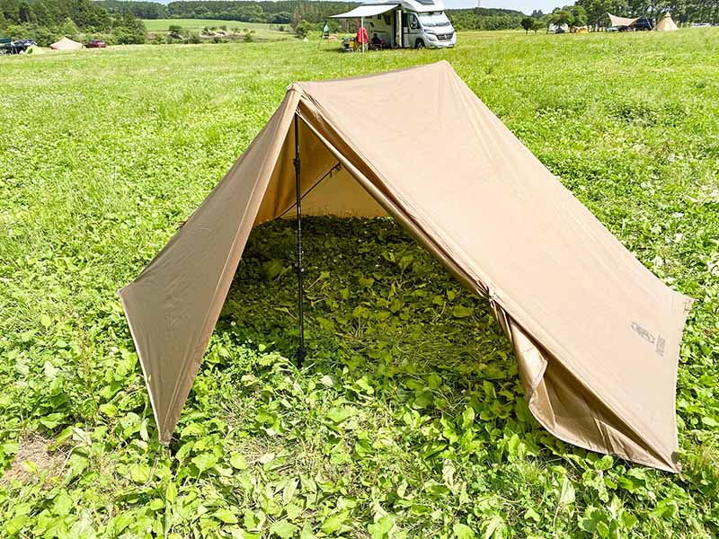 蚊帳付き軍幕】OneTigris TANGRAM ULダブルテントはパップテント好きに