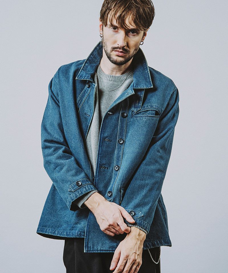 50%OFF【NO ID.(ノーアイディー)】ﾀﾞﾌﾞﾙﾌﾞﾚｽﾄBIGﾜｰｸJKT ジャケット