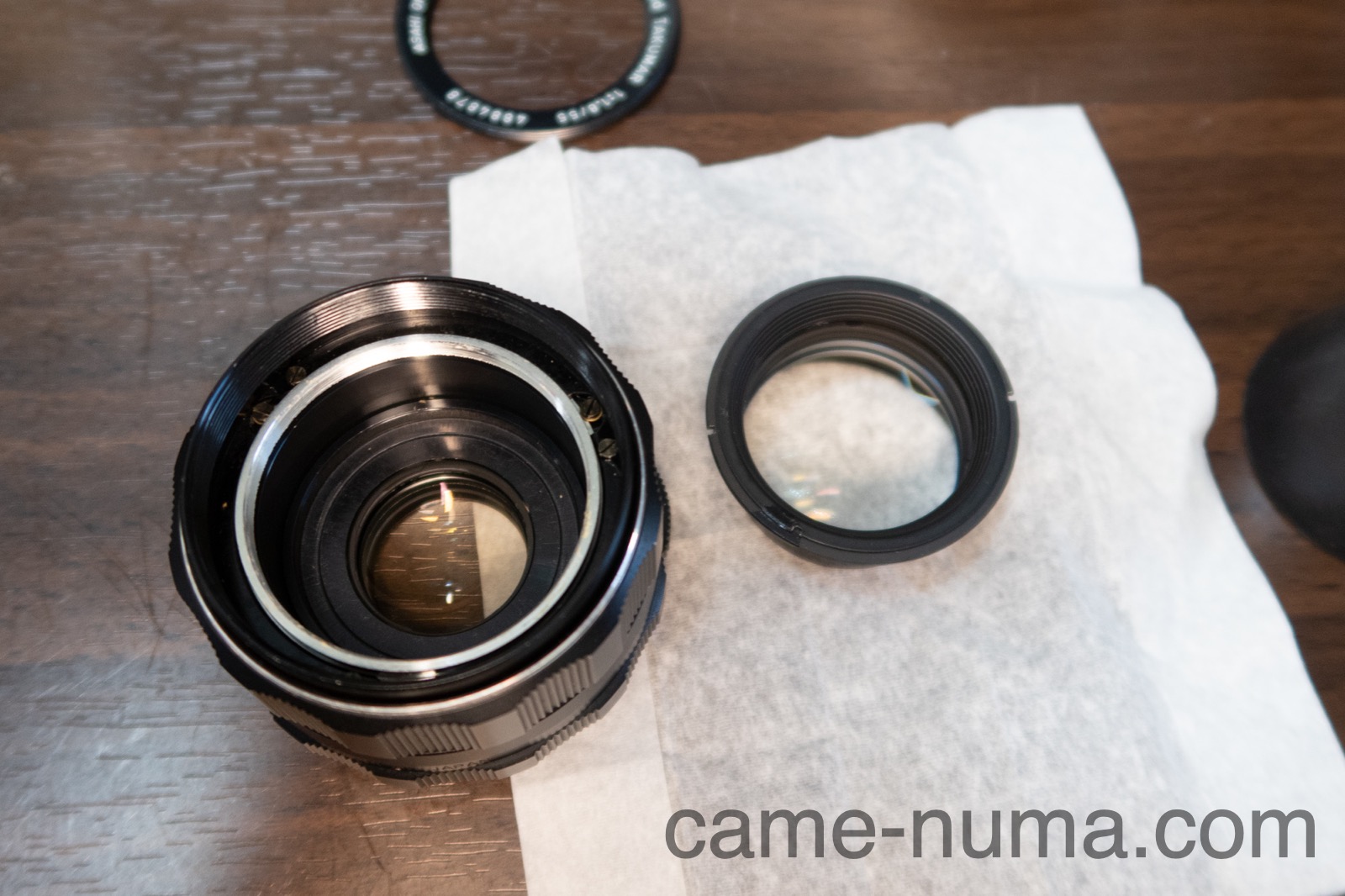 Super Multi Coated Takumar55mm F1.8分解清掃 | カメヌマ