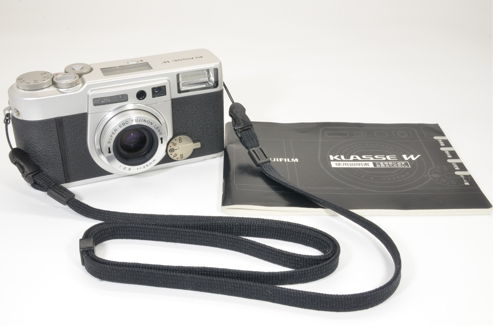 Fuji Fujifilm KLASSE W Silver 28mm f2.8 film camera from Japan