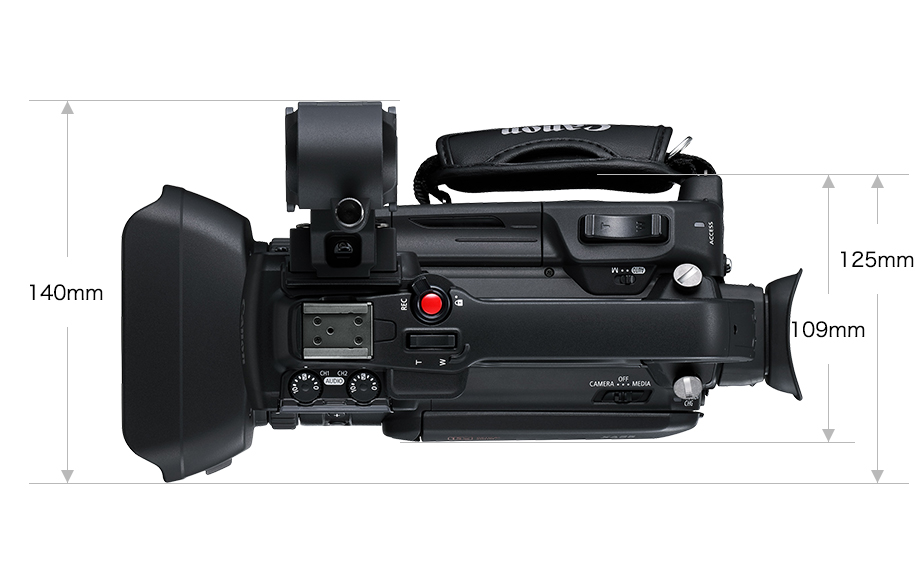 外観 XA55：業務用デジタルビデオカメラ｜法人｜キヤノンMJグループ