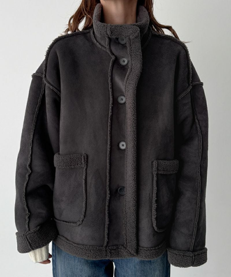 タイムセール35%OFF】El marフェイクムートンジャケット | CANAL JEAN