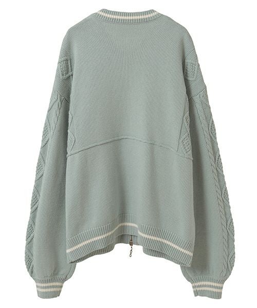 TWIN DOGS KNIT JUMPER | Candy Stripper（キャンディ ストリッパー