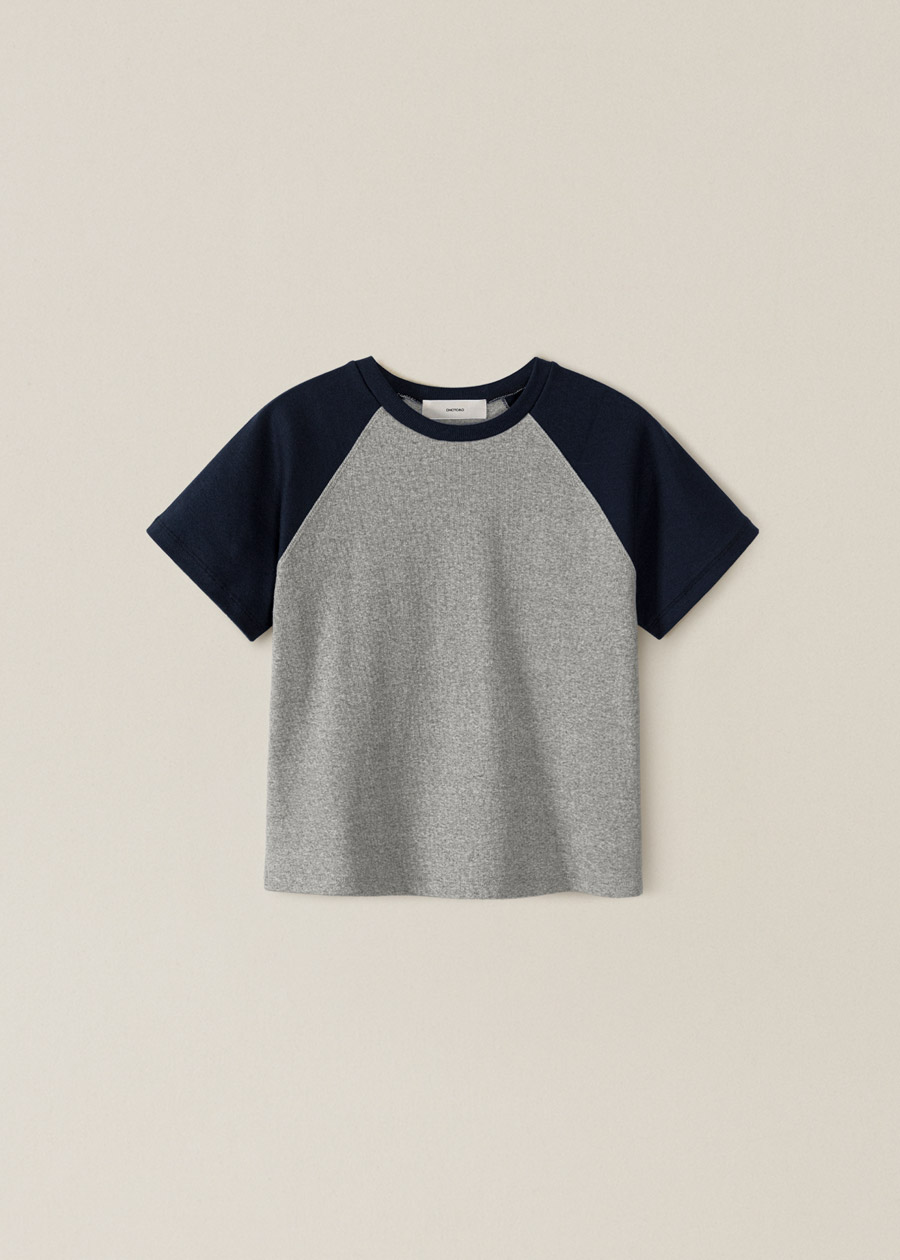 scheme raglan T-shirt | OHOTORO