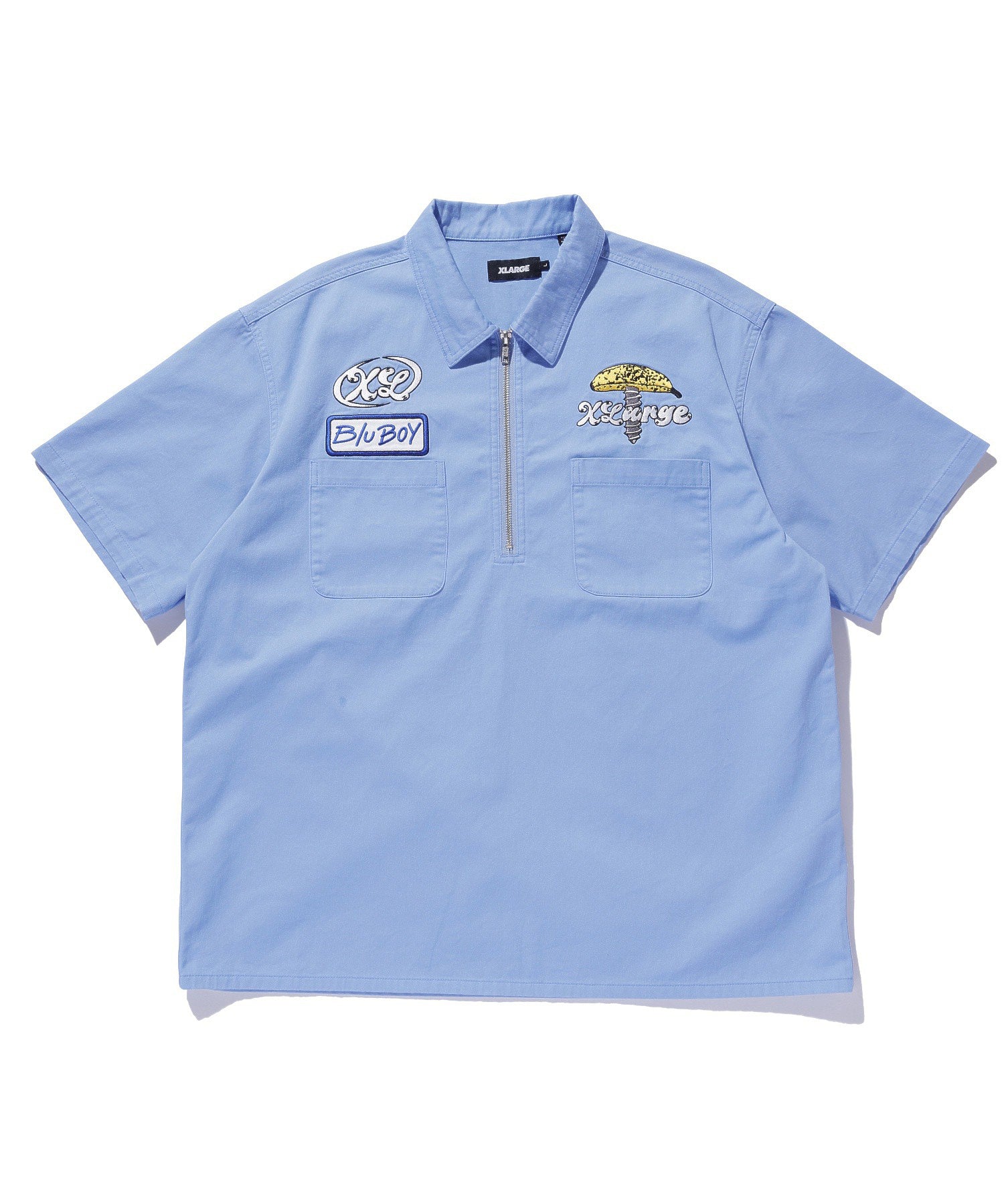 XLARGE×Blu Boy HALF ZIP S/S WORK SHIRT – calif（カリフ）公式サイト