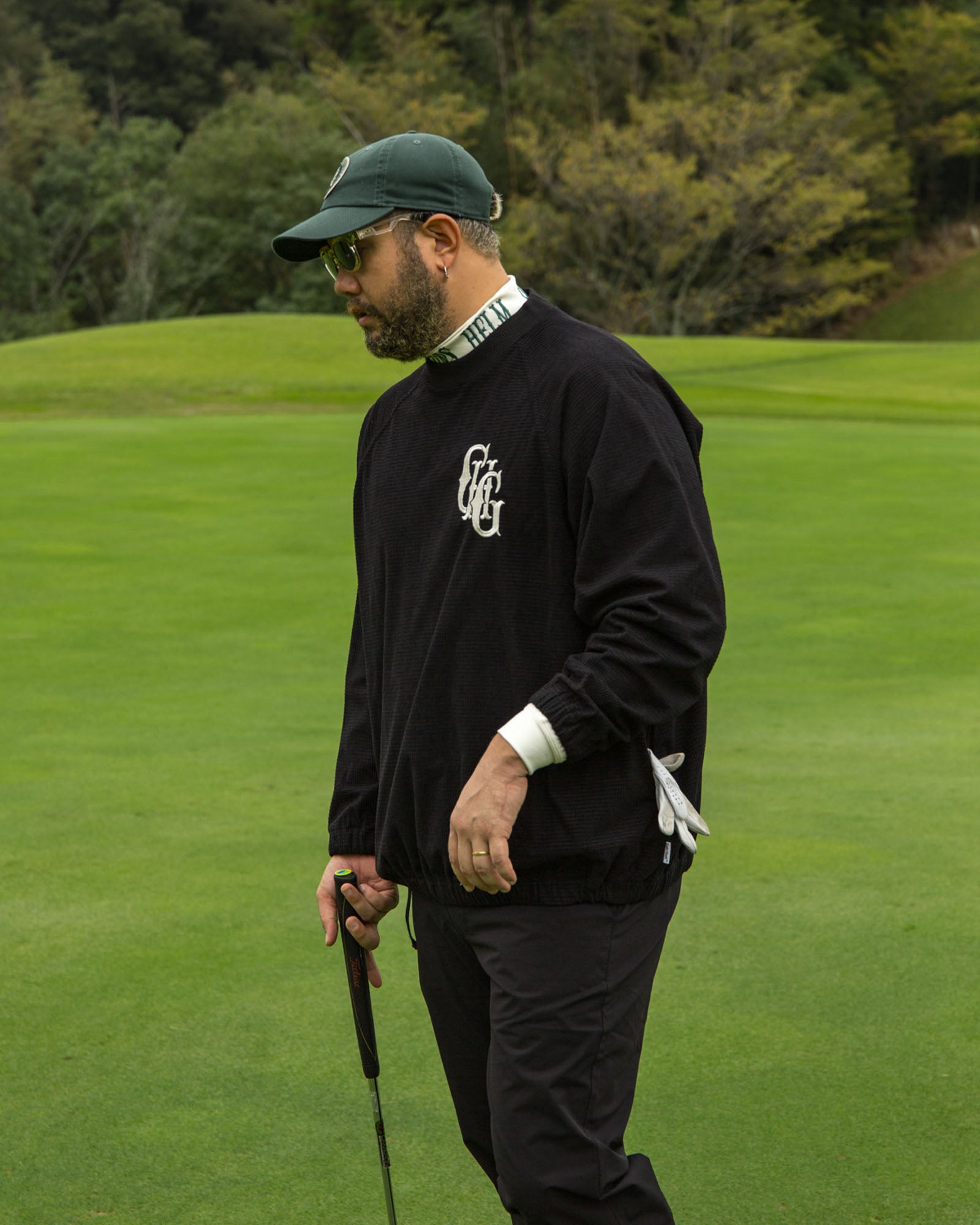 CLUB WAFFLE P/O JKT - BLACK - – Cph/Golf™︎