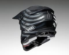 アシンメトリーの無骨グラフィック！ SHOEI VFX-WRにマットブラックの