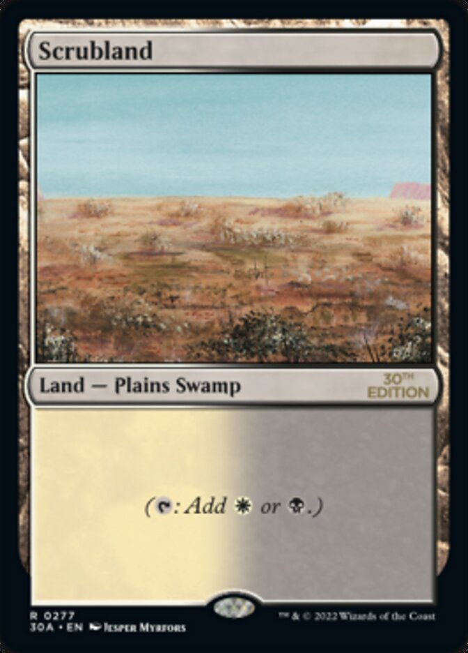 Scrubland · 30th Anniversary Edition (30A) #277 · Scryfall Magic