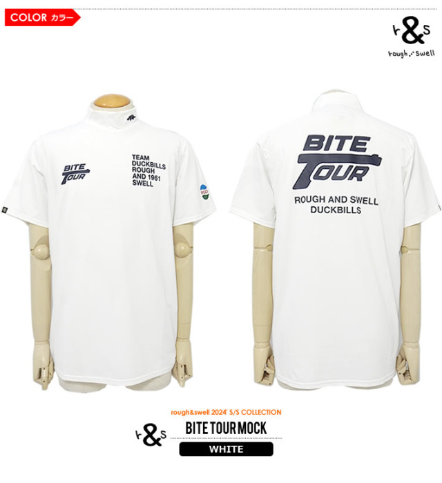 rough&swell［ラフアンドスウェル］BITE TOUR MOCK/ディンプルジャージ
