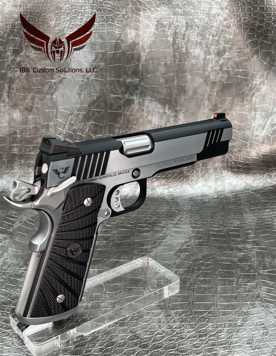 1911Wilson Combat フェイク黒パールグリップ 1911Wilson Combat