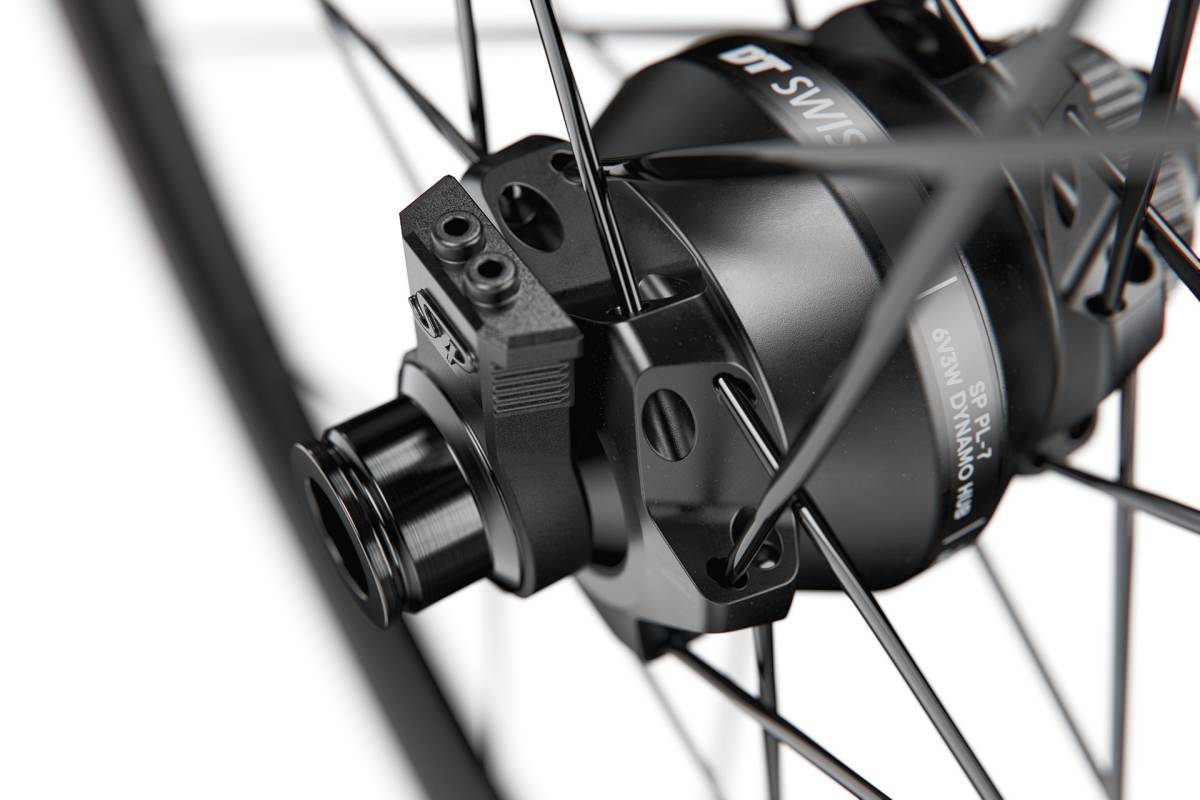パーツ DT Swiss 350 PL-7 Hub Dynamo DT Swiss' first dynamo wheels
