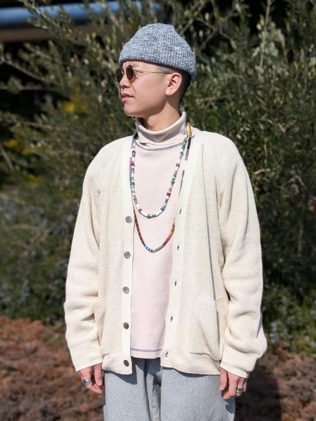 ハードツイスト×シルク×カーディガン｜BEAMS PLUS（ビームス プラス