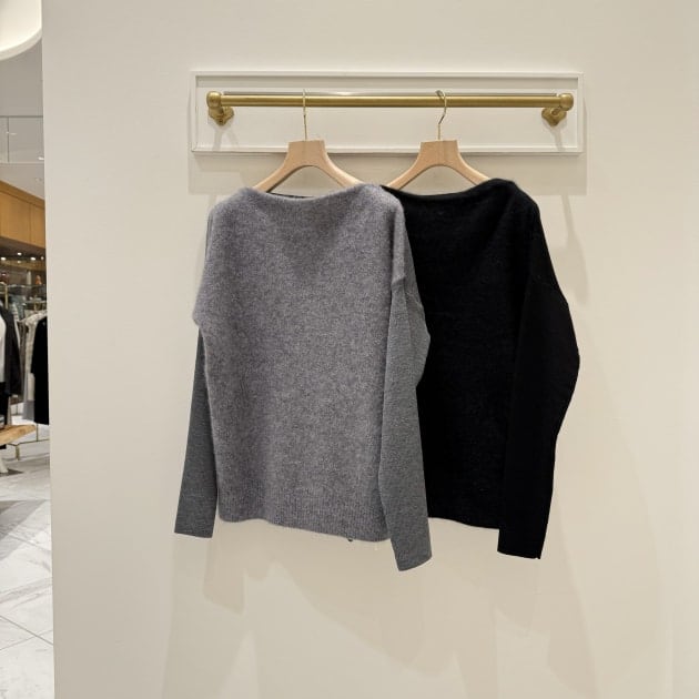 さわりたくなるフワフワ感〇フラッフィ ボートネック プルオーバー