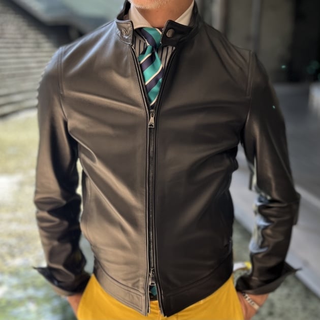 永生定番ラムスキンライダースジャケット。｜Brilla per il gusto