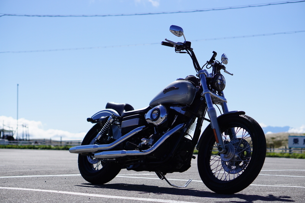 ハーレーのミラーをDIY交換する。アレンネス ミニオーバルミラーの