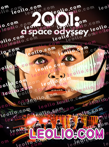 2001年宇宙の旅/2001: A Space Odyssey」の映画ジャケット イラスト