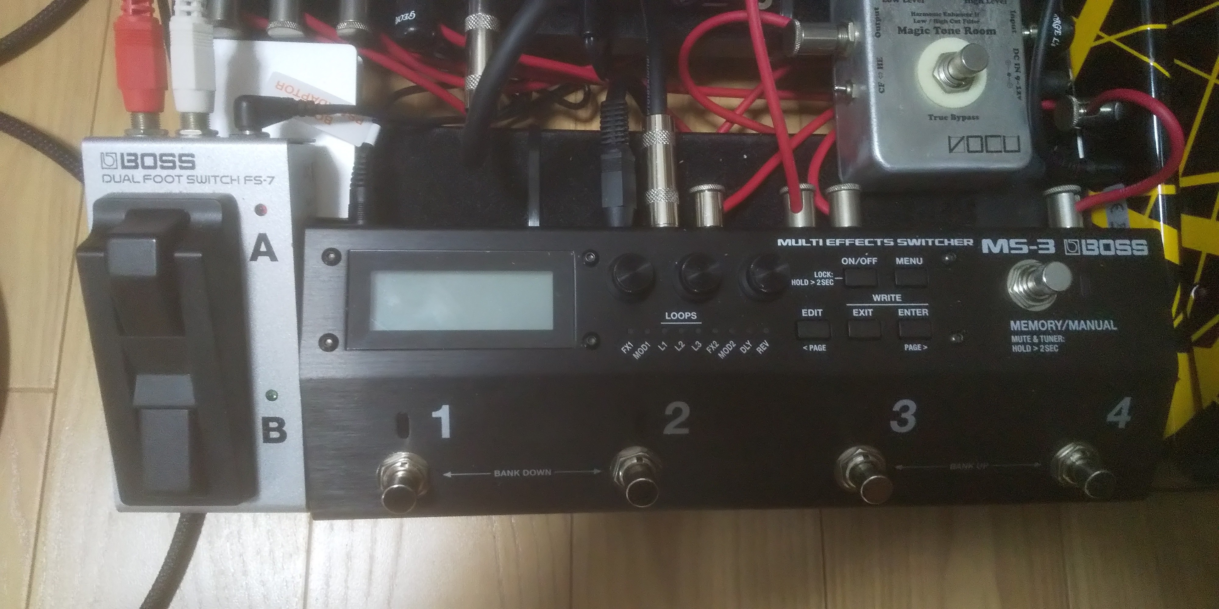 BOSS MS-3 でエフェクターボード製作⑦BOSS FS-7 （外部フットスイッチ