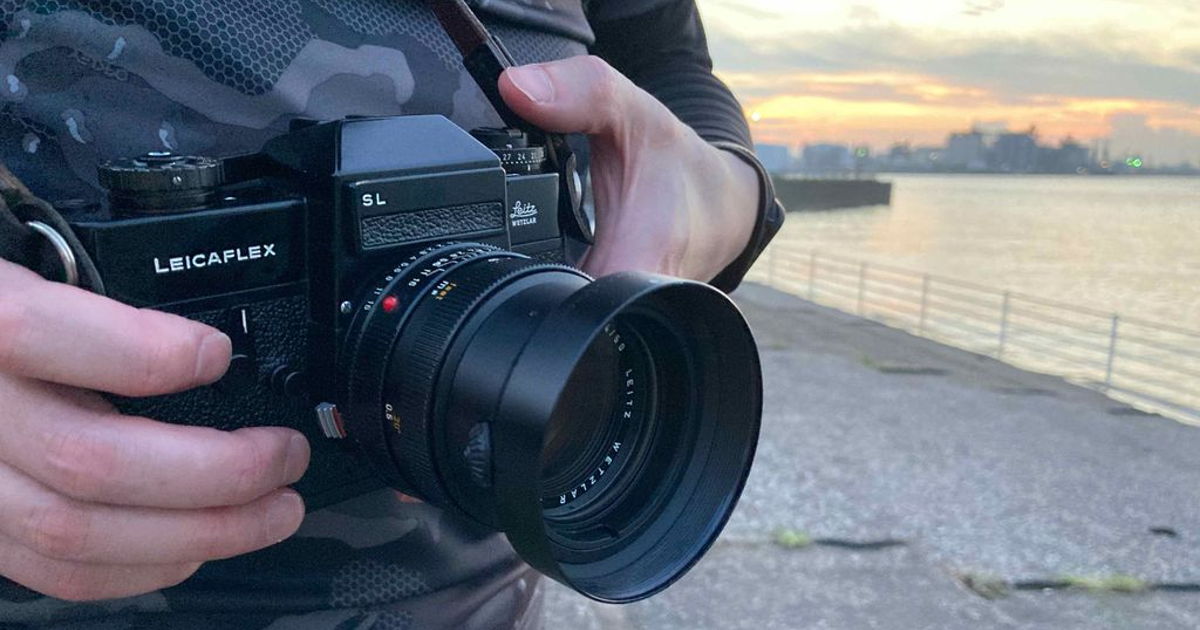 Leicaflex SLとSummilux-R 50mm f1.4にモノクロフィルムで千葉ポート