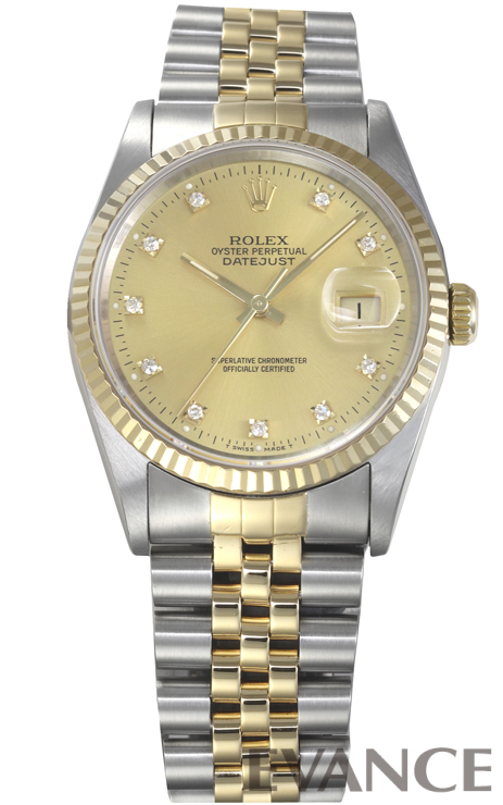 ロレックス デイトジャスト 16233 16013 3コマ コンビ ROLEX DATEJUST