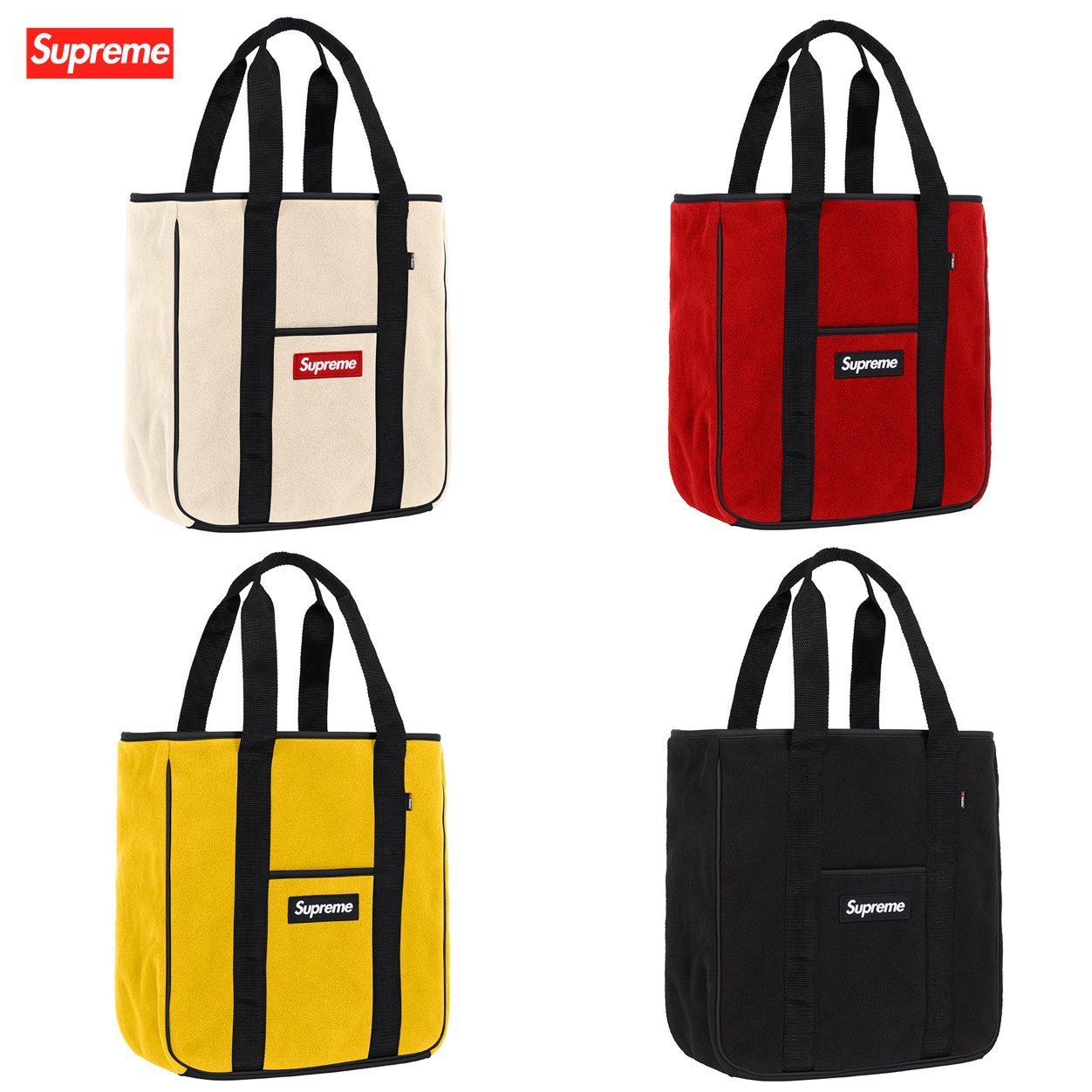 FW18 Supreme Polartec Tote Bag - シュプリーム トート バッグ