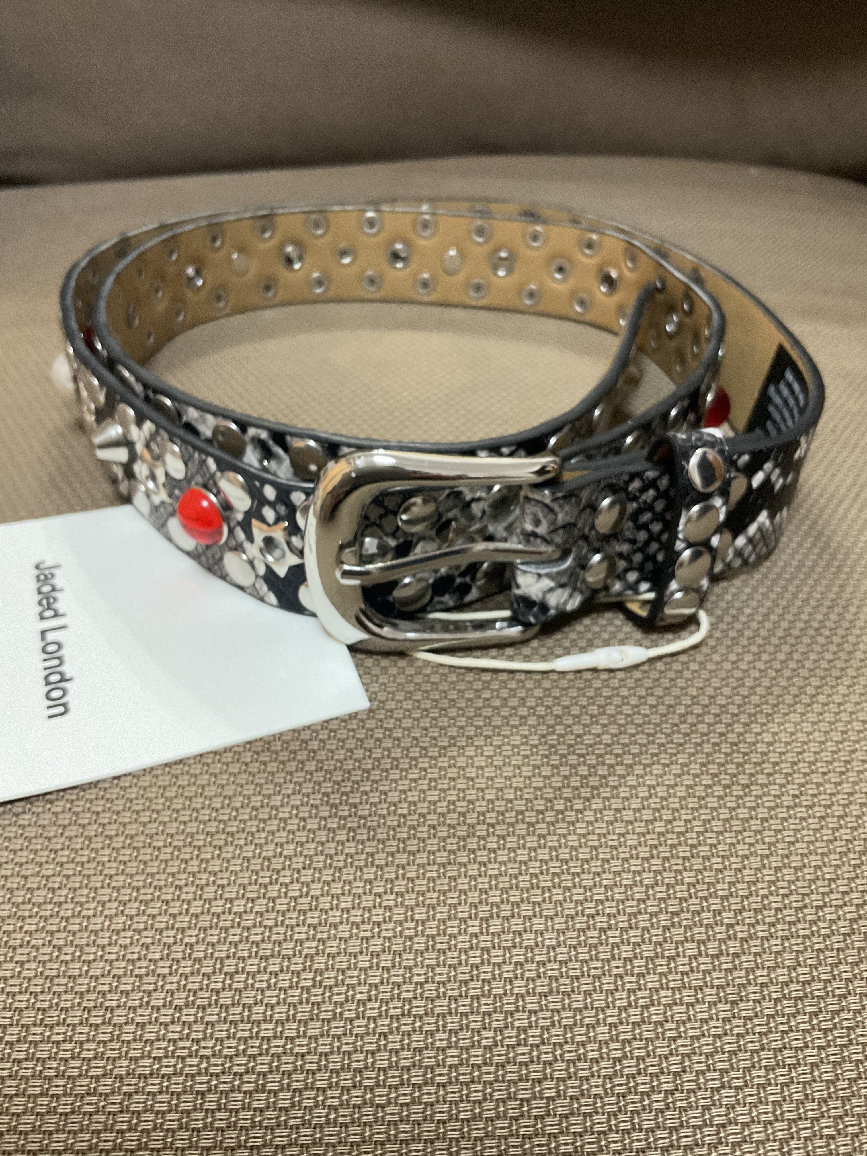 ◇関税送料込◇JADED LONDON◇ブラックスタースタッズベルト◇ (JADED
