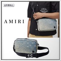 AMIRI バンダナ ジャカード デニム クロスボディバッグ 人気 (AMIRI