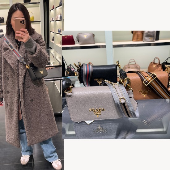 セール】PRADA プラダ フラップショルダーバッグ 1BD352 (PRADA