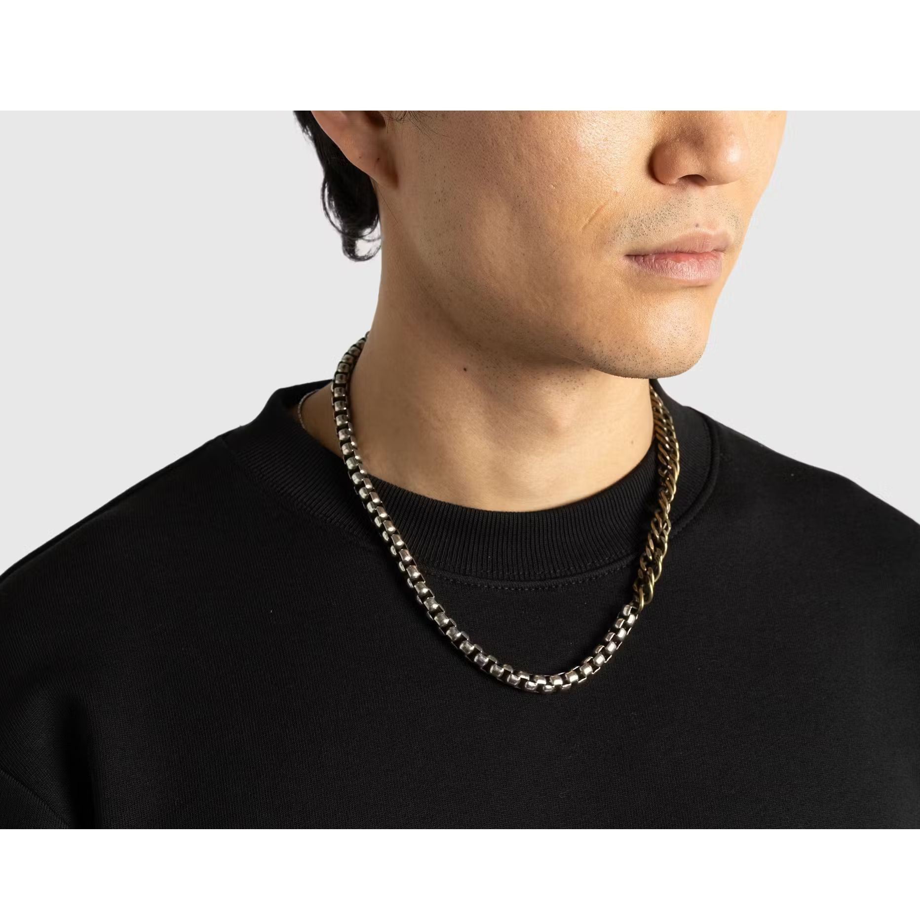 DRIES VAN NOTEN】チェーンネックレス Silver/Gold 送料関税込 (Dries