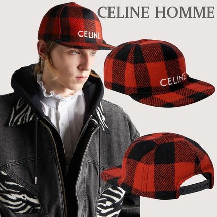 チェック柄 CELINE(セリーヌ) 帽子(メンズ) - ブランド通販のBUYMA